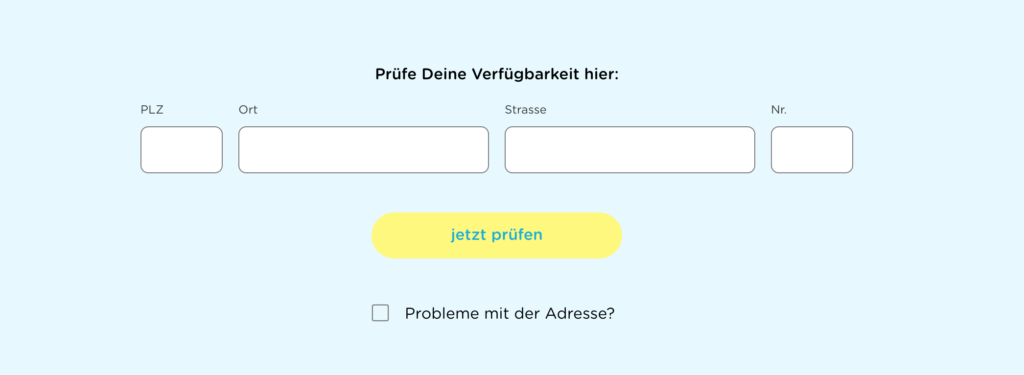 eazy Verfügbarkeitsprüfung