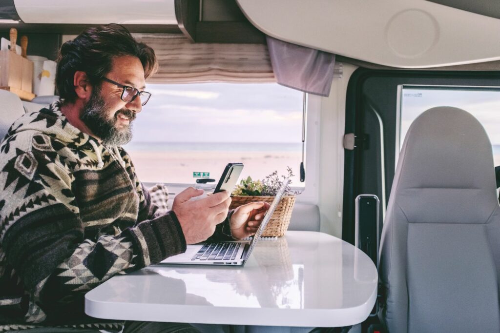 mobiles WLAN: Hotspot mit Computer